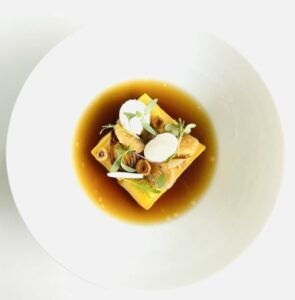 Alimentation durable - Image d'un plat préparé par le chef jérôme Bru